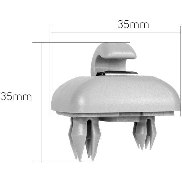 1 kpl harmaa aurinkosuojan pidike, sopii Audi A1 A3 A4 A