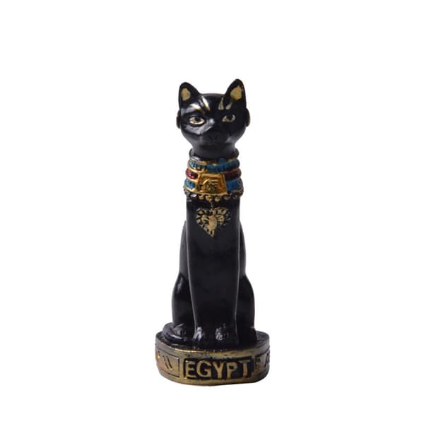 2 st/förpackning Forntida Egypten Kitty prydnader Katt Harts Figurin O