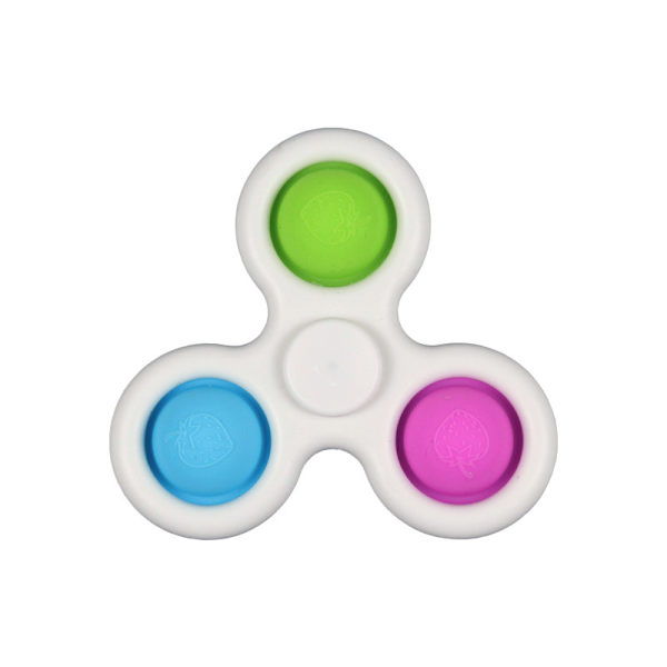 Enkel roterande sensorisk leksak Mini Fidget Toy Silikon Gamepad Flip