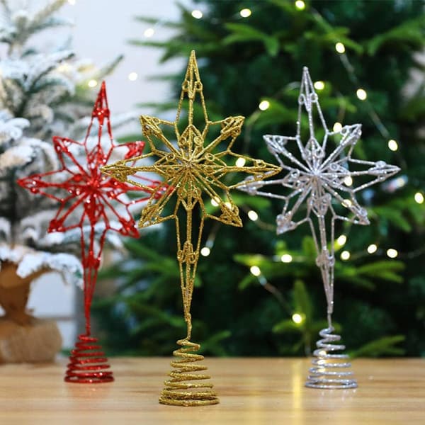 Juletopstjerne Juletræspynt Jul Ottekantet