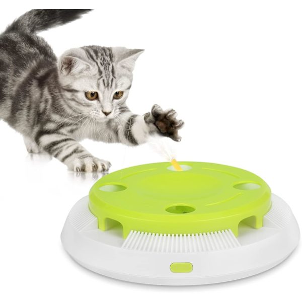 Automatisk interaktiv katt leksak elektrisk katt fjäder leksak smart elec