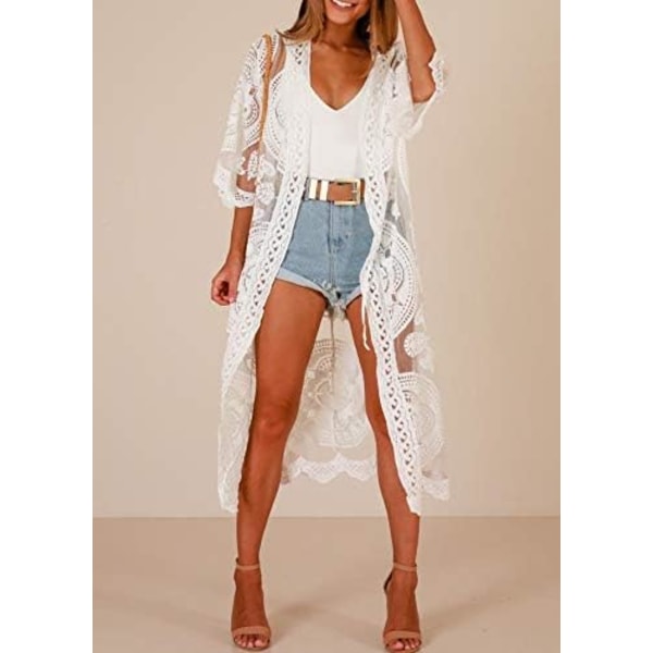 Women's Swimwear Cover Up Swimsuit Kimono Long Beach Skirt Floral