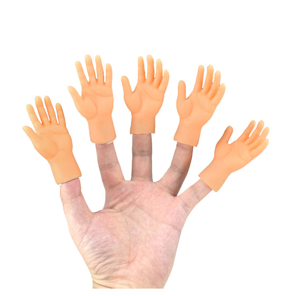 Miniatyr fingerdukker med venstre hånd