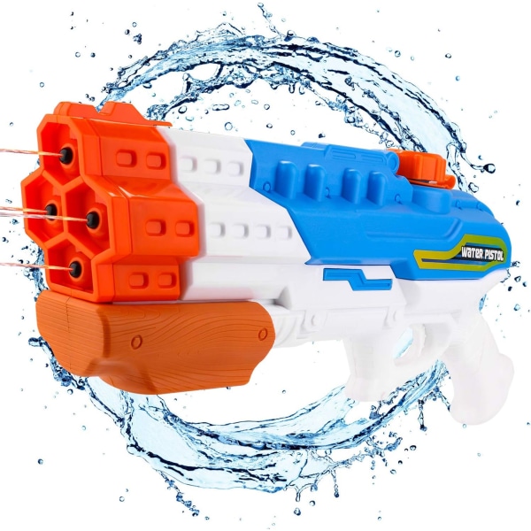 Vandpistol, 4 dyser Water Blaster High Capacity 1200CC sprøjtepistol