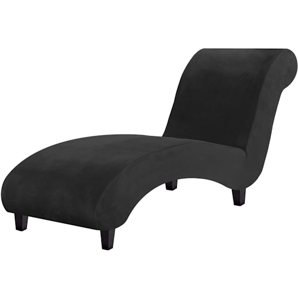 Chaise Lounge -päällinen, samettinen Chaise Lounge -sohvanpäällinen, erittäin joustava