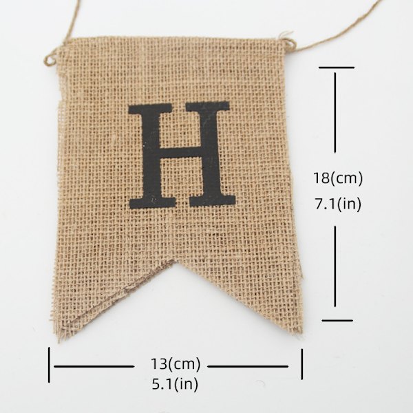 Banner i hessian til baby shower-dekoration, rustik baby shower-dekoration,