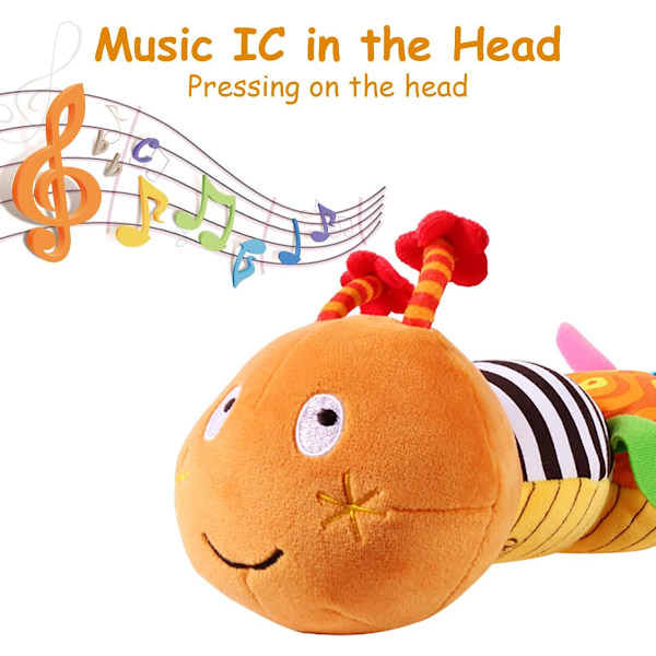 Baby Musical Caterpillar Soft Plush Toy for Preschool Education I