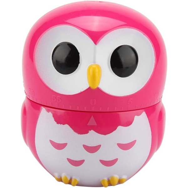 Kjøkkentimer - Cute Owl Shape Manuell kjøkkentimer (Farge: lilla