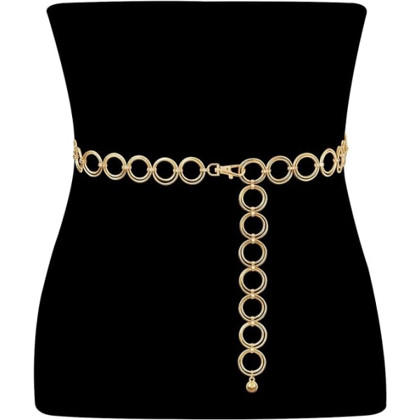 Metall midjekjede Damer Jenter Justerbar Body Chain Strap Fashion