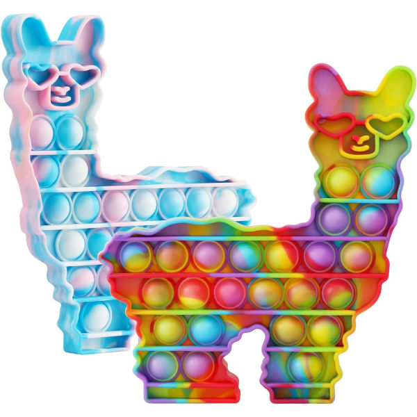 Silikon Lama Sensorisk Fidget Bubble Leksaker, Alpacka Sensoriska Leksaker fo