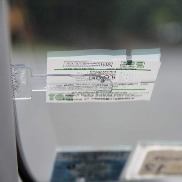 Plastic parking ticket holder, 6-piece bus ticket holder plastic