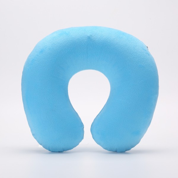 1kpl sininen puhallettava PVC-tyyny lyhyellä cover, U-muotoinen T