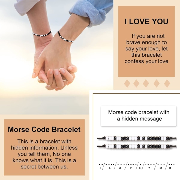 Couple Bracelet I Love You Lovely Boyfriend Gift from Girlfriend