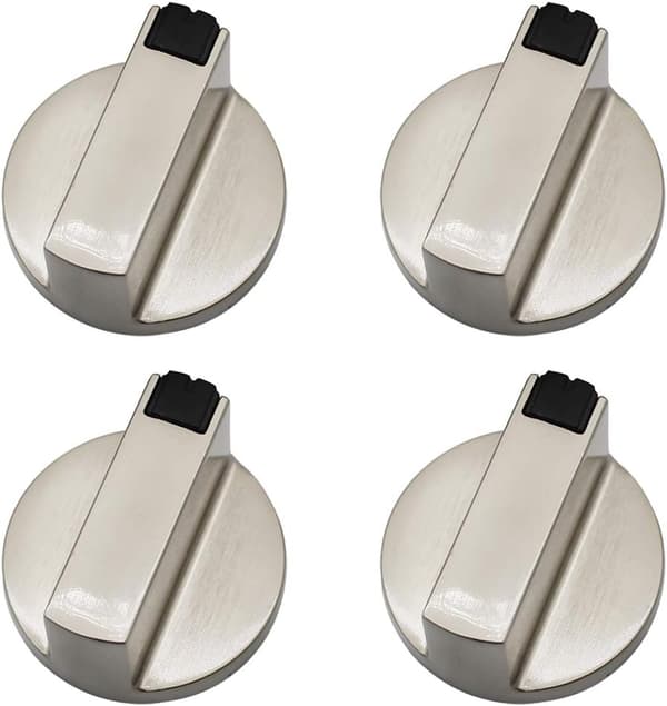 Dylan-EU Gasknopp - Set med 4 metallkontrollknoppar 6 mm för O