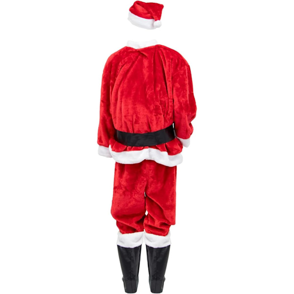 Jultomte Kostym för Vuxna - 5-Delar (Hatt, Skägg, Kläder, Byxor, B