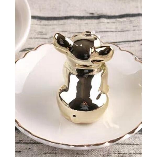 Bulldog Ring Holder Dish Gaver til Mor Bursdagsgave til Kvinner Fr