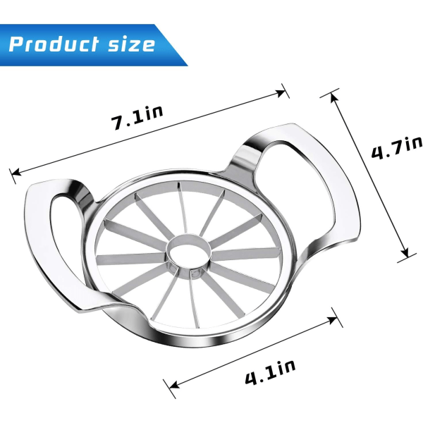Æble Cutter Rustfrit Stål Æble Kerne Pære Cutter Forbedret Vers