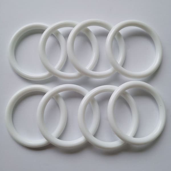 Universal tilbehør 10 Plast ringe diameter 25 Hvid