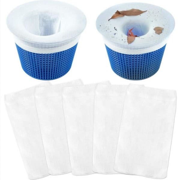 5-pack poolstrumpor för finmaskiga pooler och spafilter