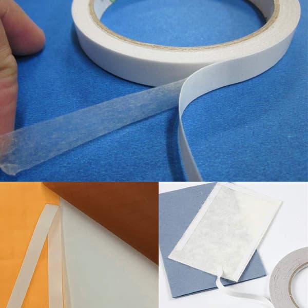 3 rullar dubbelsidig tejpset Solid Tape för kontor DIY-hantverk, 8m