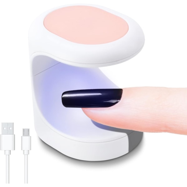 LED nagellampa, mini UV-ljus för gelnaglar, snabbtorkande nagellampa,