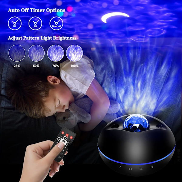 Stjärnhimmelprojektor, Galaxprojektor med 21 lägen/fjärrkontroll