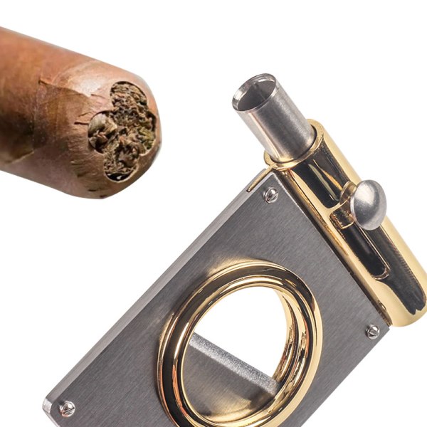 Cigar Cutter Pocket Metal Cigar Cutter, Sharp Blade, Stainless St