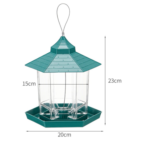Utomhus hängande fågelmatare - Vattentät utsäde med stor kapacitet