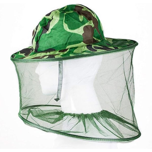 2 stk. Camouflage Biavl Hat med Hoved Mesh Beskyttelse