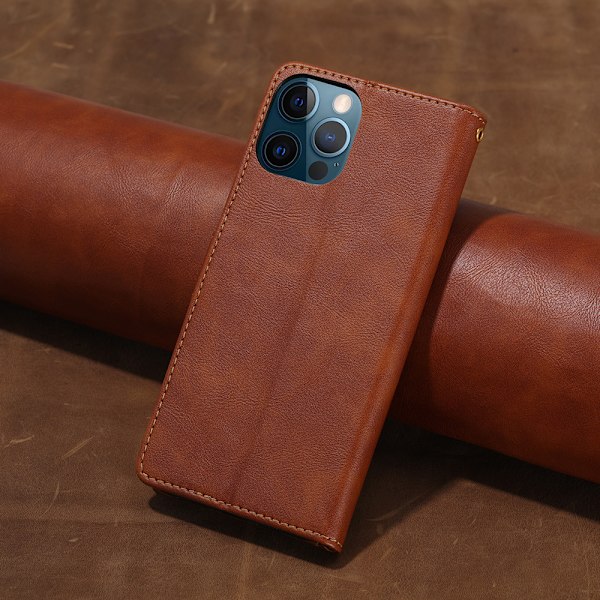 iPhone 11 - Läderfodral / Skydd Brun