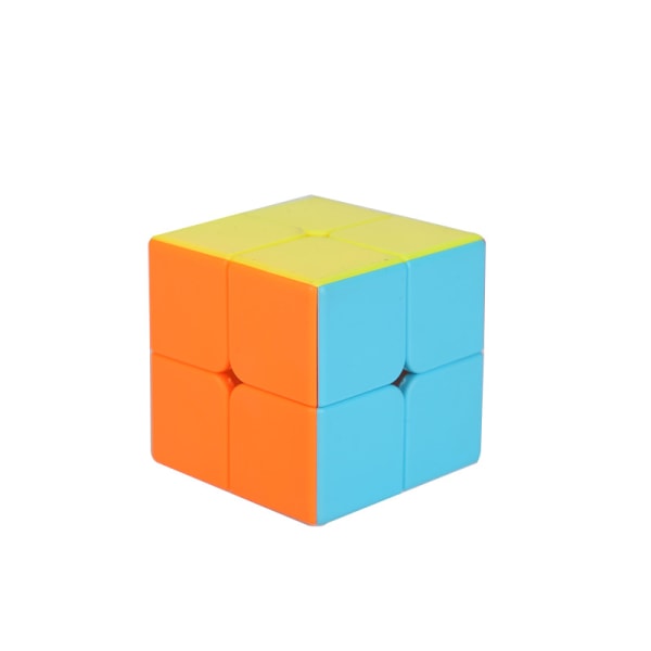 Speed Cube 2x2 2x2x2 Ingen klistremerke Magic Puzzle Speed Cube Magic Chi