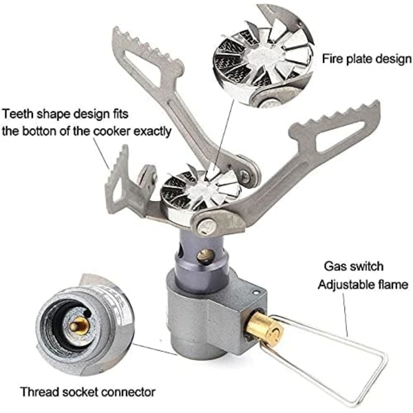 26g Ultralet Komfur BRS-3000T Titaniumlegering Camping Komfur Gas S