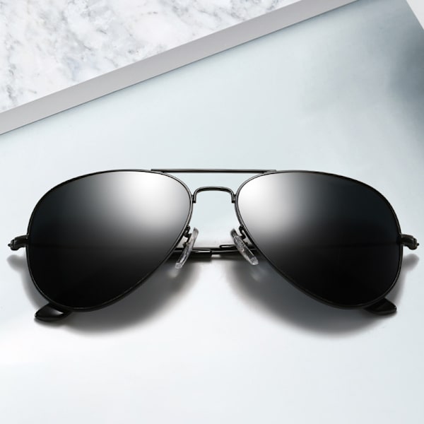 Premium Military Style Classic Aviator Solglasögon, Polariserad 1 si