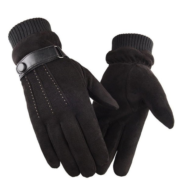 1PC noir Gants Hiver chaud écran tactile pour homme femme thermiq