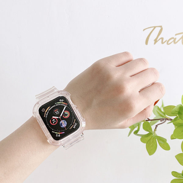 Yhteensopiva Apple Se Watchin kanssa Läpinäkyvä ranneke Apple Watch12345
