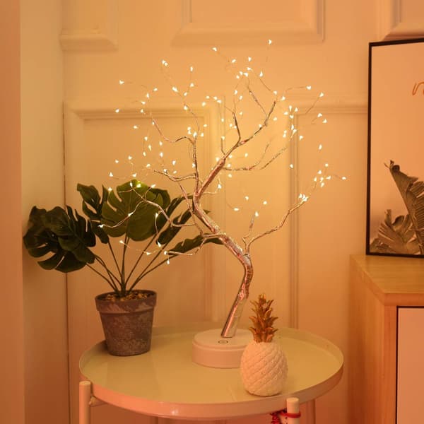 DIY LED Bonsai-trelys med lys, skrivebordsdekorasjon 108 LED-hodelys