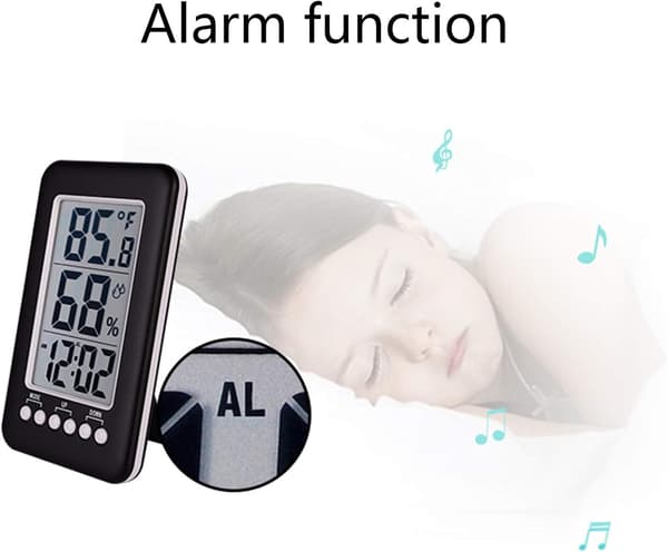 Husholdning LCD Digital Display Termometer og Hygrometer Indendørs T