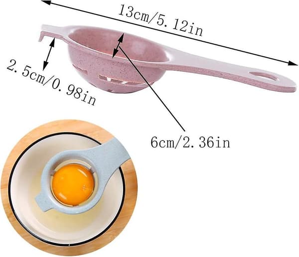 4 st vetehalm ägguleseparator, bärbar ägguleseparator