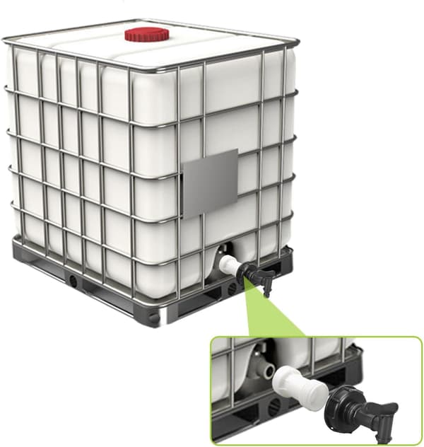 1 stk IBC tanktilbehør, IBC adapter S60 x 6