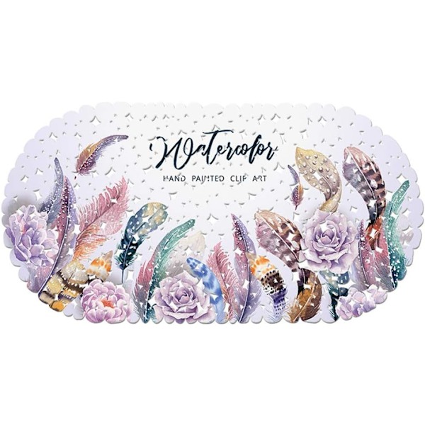 Bademåtte til brusebad, skridsikker, skridsikker, holdbar, skimmelresistent PVC Re