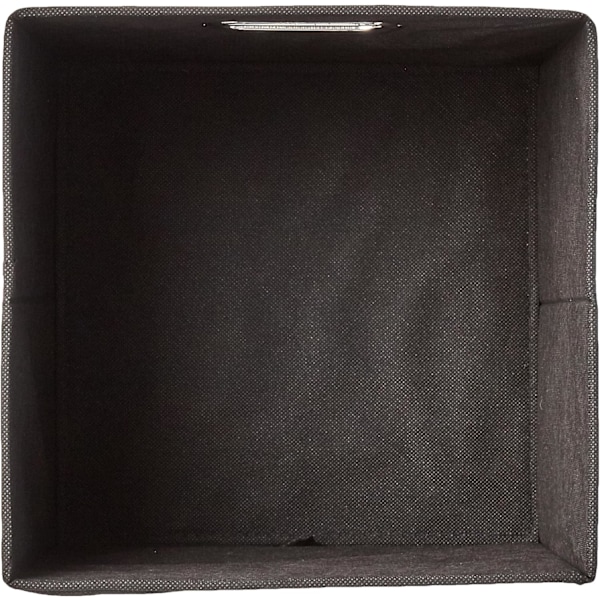 Foldbare Kasseformede Opbevaringskasser, 6-pak, 27 x 27 x 28 cm, Sort