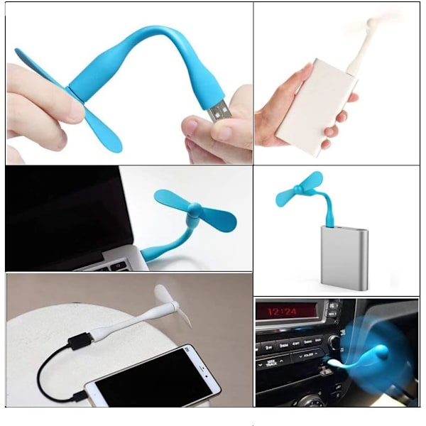 Mini USB-ventilator - Bærbar, fleksibel kølerventilator til computer-pc