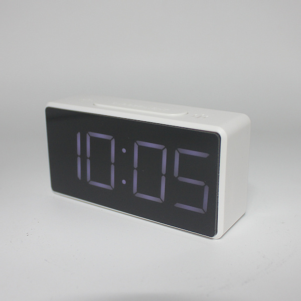 Väckarklocka för sovrum, 2 larm, högt LED-display med stor klocka