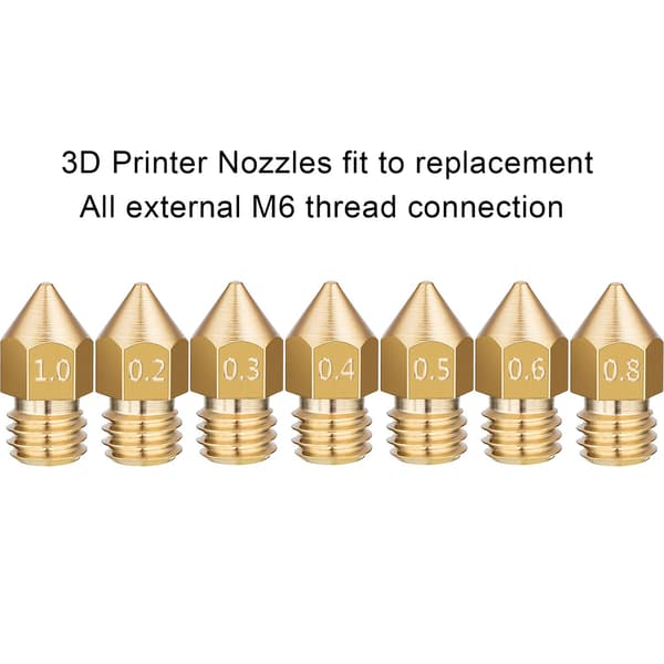 16-delad MK8 3D-skrivarmunstycke för Makerbot Creality CR