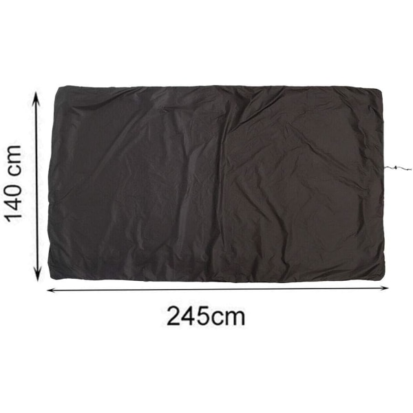 2.4m Pool Table Cover, Waterproof, Dustproof and Drawstring（Black