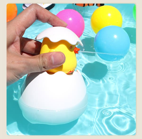 Baby Badeleker Sprøyte Egg Kids Eco Badekar Leker Spray Sprinkle