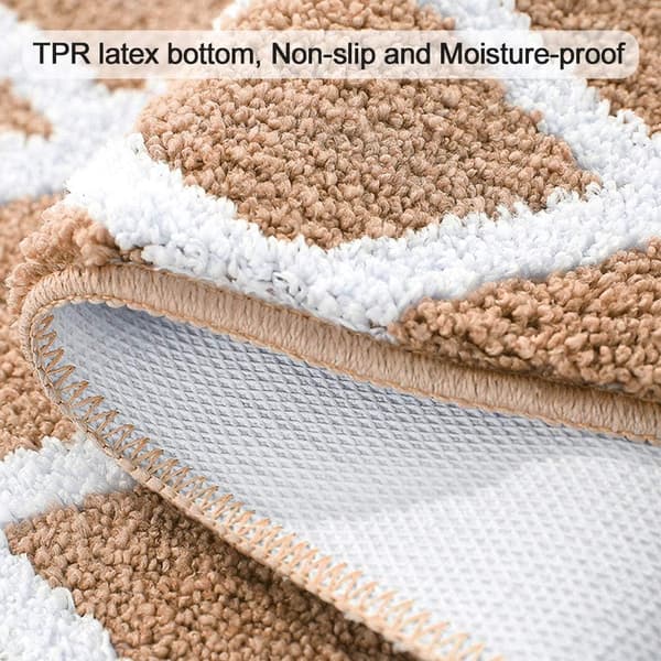 Ekstra Blød Mikrofiber Badeværelsesmåtte Antislip Vandabsorberende Machi