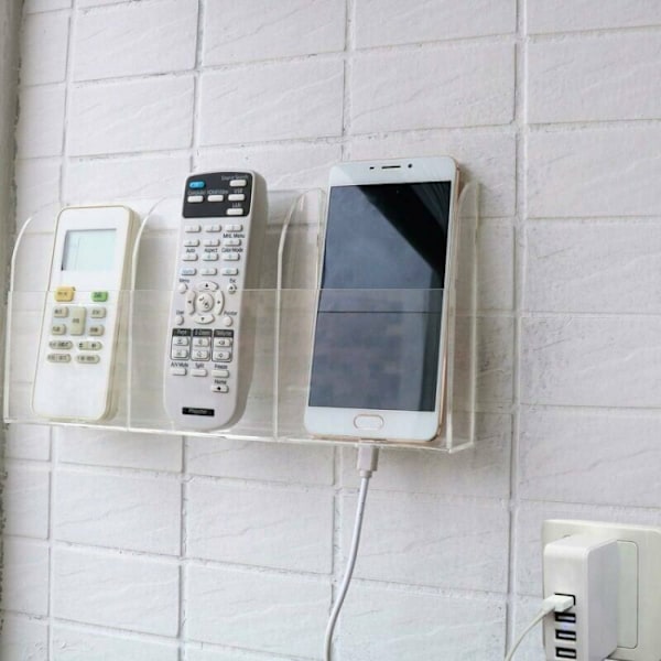 Akryl väggmontering för mobiltelefon med fjärrkontroll - 3 Compa