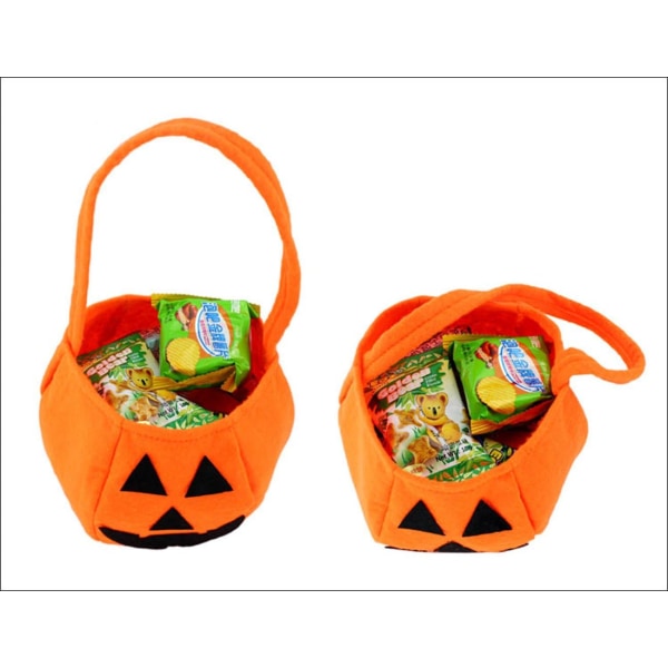 Halloweenpåsar Pumpagodishållare för barn Barn Lektrick eller