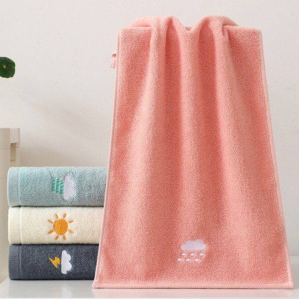 Håndklæder til badeværelsessæt 4 stykker, 100 procent bomuldsbadebånd